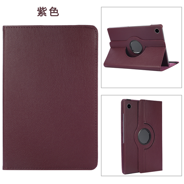 Voor Realme Pad Case 2021Case,360 Graden Draaien Stand Tablet Cover Voor Realme Pad 10.4 Inch Stand Pu Lederen Beschermhoes: purple