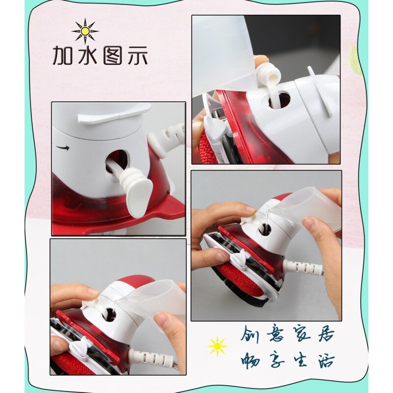 Wielofunkcyjne Handheld mini elektryczne żelazko parowe z wzrost parowy domu podróży tkaniny parowiec 180 stopni uchwyt parownica robić odzieży