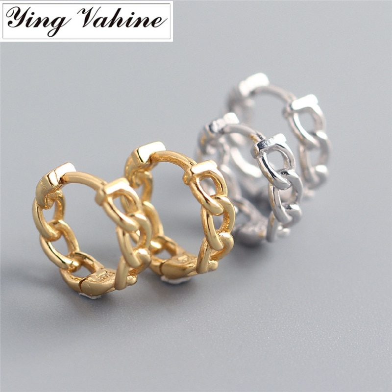 Ying Vahine 100% 925 Sterling Silber Kette Stud Ohrringe für Frauen