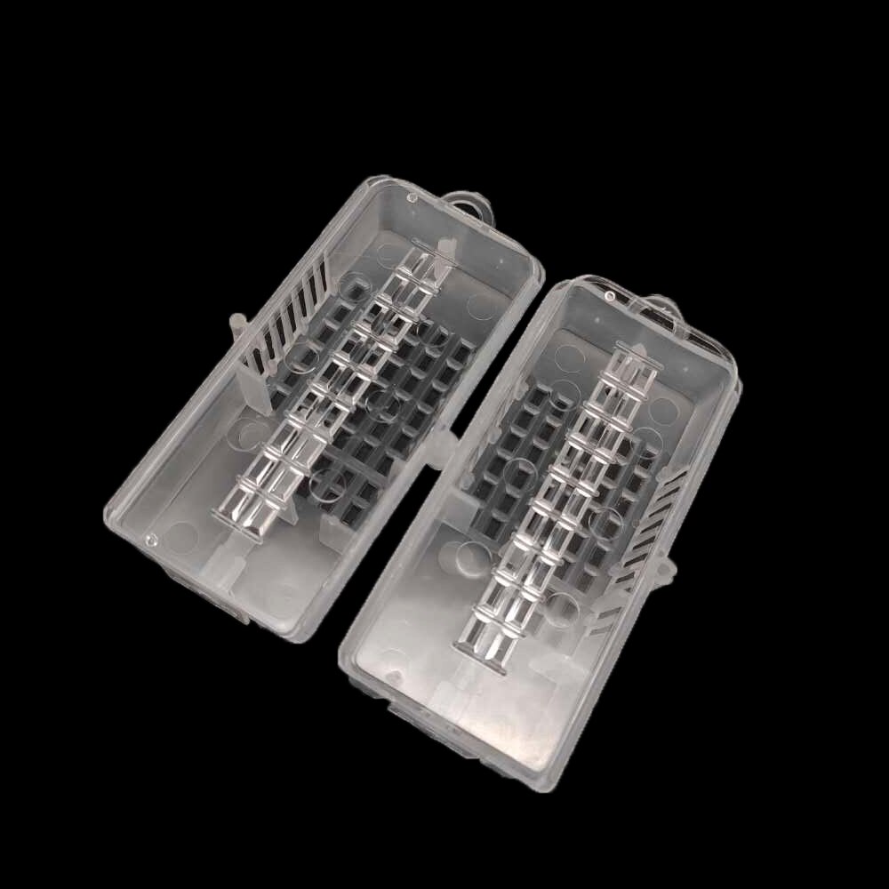 2PCS Large Size Bee Virgin Queen Bee Mail Post Transmit King Box Cage Caging Plastic Transparent Beekeeping Supplies Tools