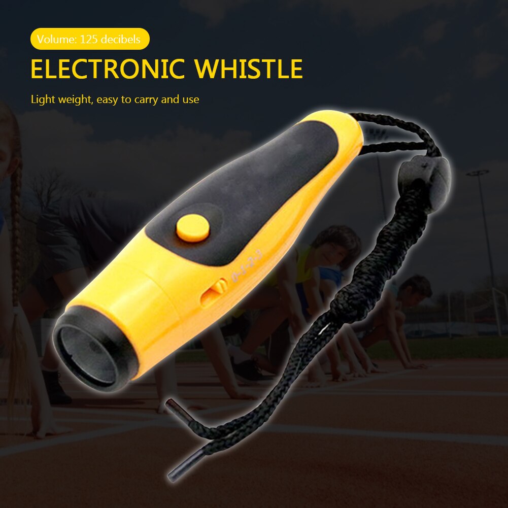 Referee Electronic Whistle 125dB w/ Lanyard Multifunction Outdoor Whistle Training Tool High Decibel Safety Exercise Accessories