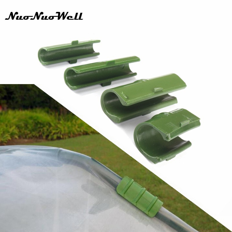 10 Uds de efecto invernadero Marco de tubo de Film Clip abrazadera de red para sombra de jardín accesorios de película de plástico fija Accesorios
