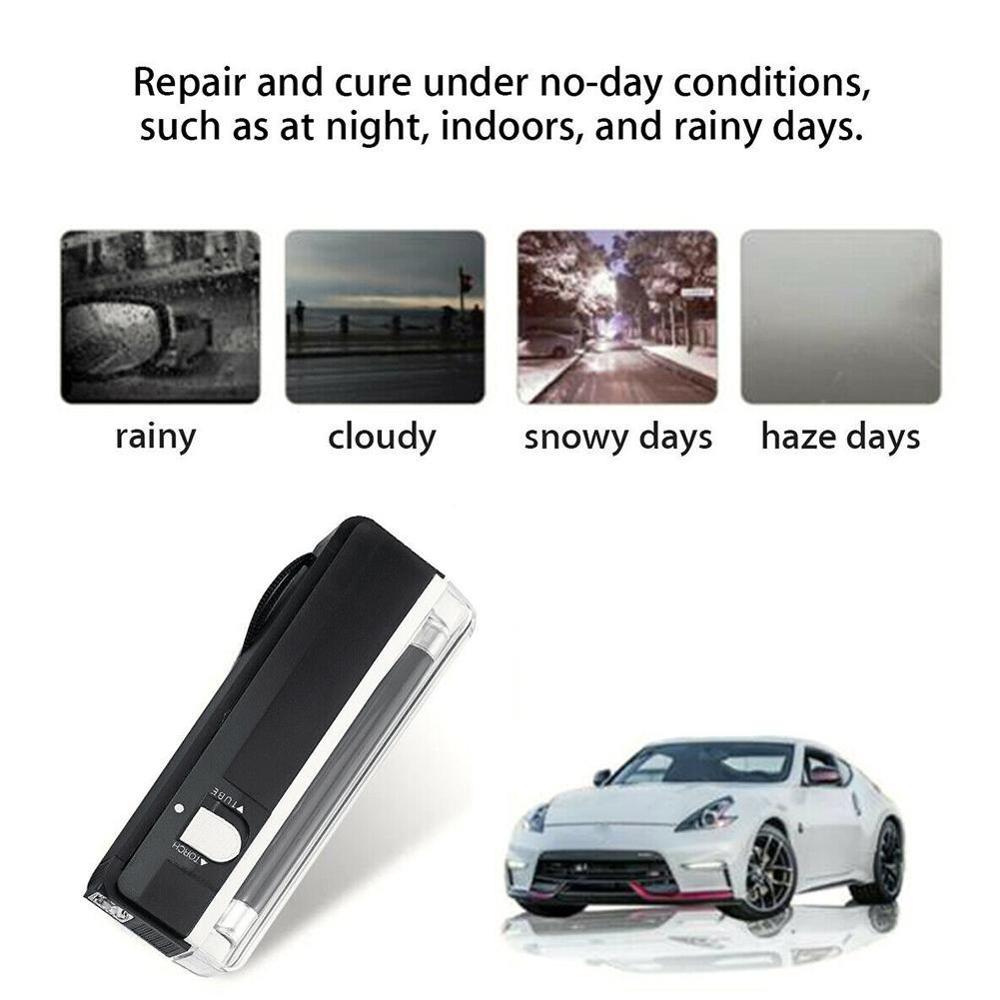 Auto Glass UV Cure Light Car Window Resin Cured Ultraviolet UV Lighting Kit Tools Windshield Lamp Repair Repair U7U2