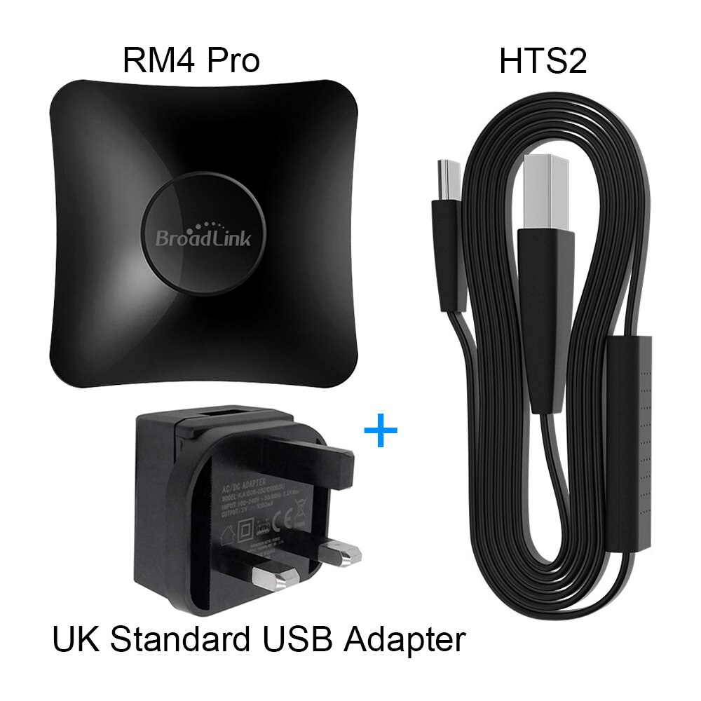Broadlink  rm4 pro  rm4 mini  rm4c version wireless universal remote control hub with hts 2 temperature and humidity sensor smart home solution: Uk  rm4 pro hts 2