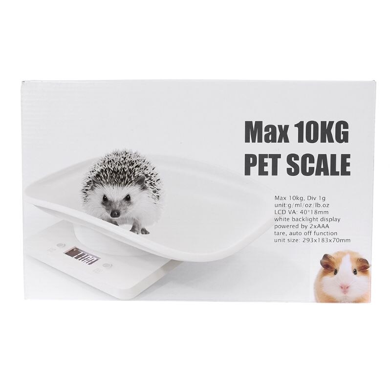 Báscula de animales para perros y gatos, báscula de peso Digital para bebés y niños (kg/oz/lb) LCD, 1g-10kg, novedad de