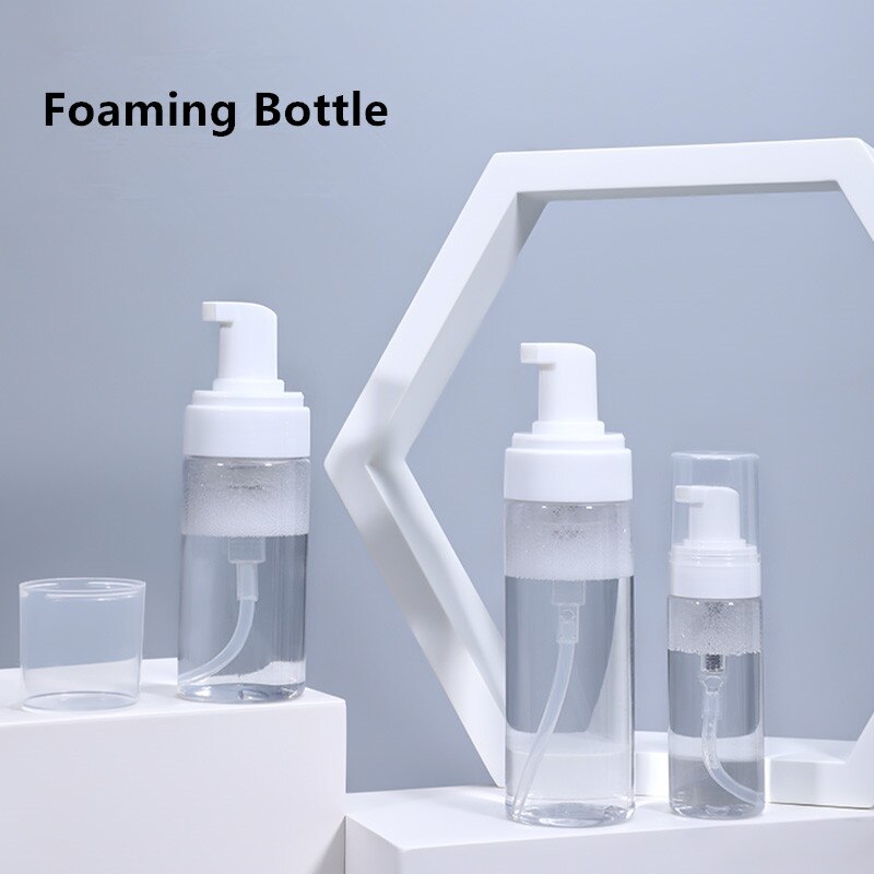50/100/150/200Ml Schuim Fles Plastic Schuim Pomp Fles Lege Gezicht Wimpers Cosmetische Fles Cleaner zeepdispenser