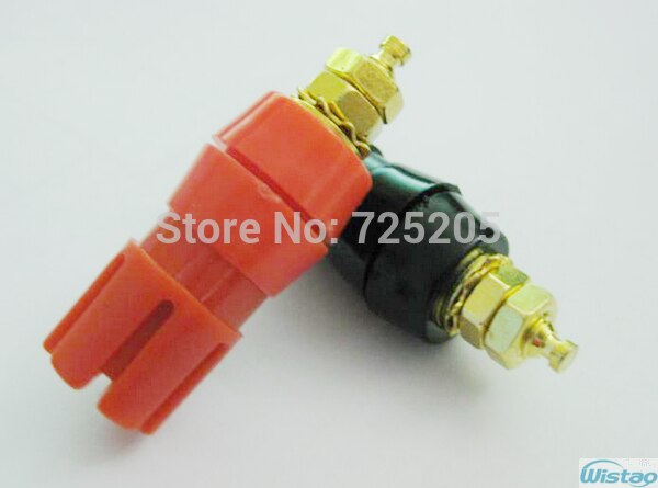 Terminal for Amplifier Chassis 2pcs Red and Black Whole Copper HIFI DIY