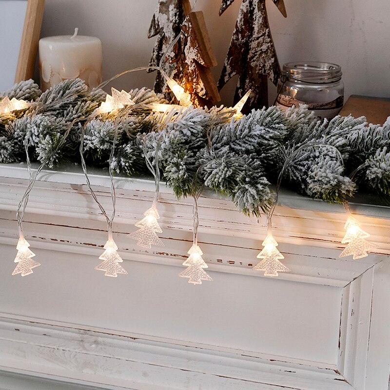 Christmas Pine Cones LED String Lights Battery Operated Fairy Lights Indoor Outdoor Decoration For Party Wedding Garden Home