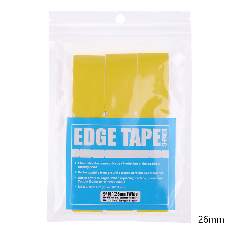 3 stuks pickleball racket randstickers, racketkop randtape, vermindert impact en voorkomt wrijving, frame beschermtape: Wit