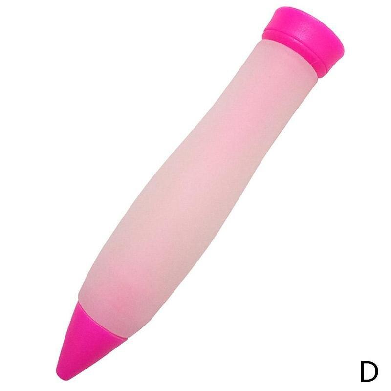 Silicone gâteau seringue stylo Fondant gâteau stylo pâtisserie glaçage gâteau bricolage écriture chocolat décoration cuisson Fondant seringue outils T9X2: Rose