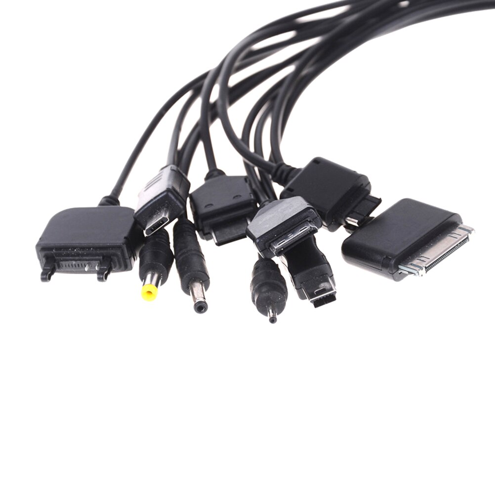 10 i 1 usb multilader uttrekkbar telefonkabel til telefon til htc universell