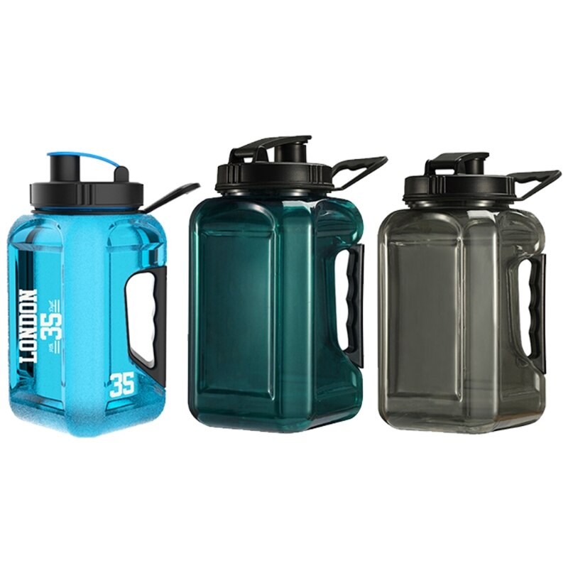 Outdoor Camping Training Water Bottle Portable Sports Kettle Protein Shaker Cup 2.4L Drinking Bottle G32E