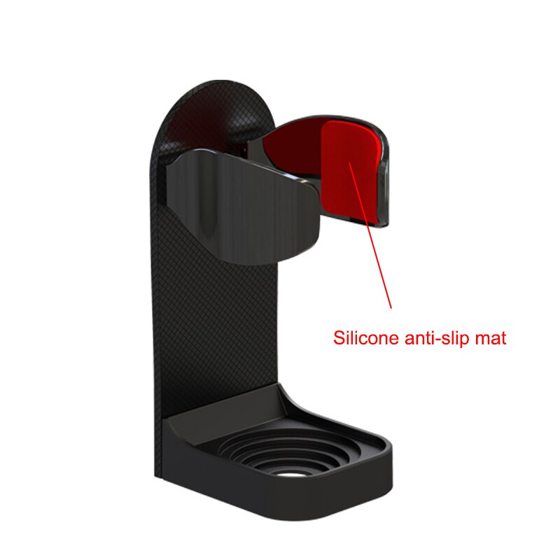 Bathroom Shaver Rack Wall Mounted Shaving Razor Holder Electric Toothbrush Holder Space Saving Traceless Toothbrush Organizer: Dark Khaki