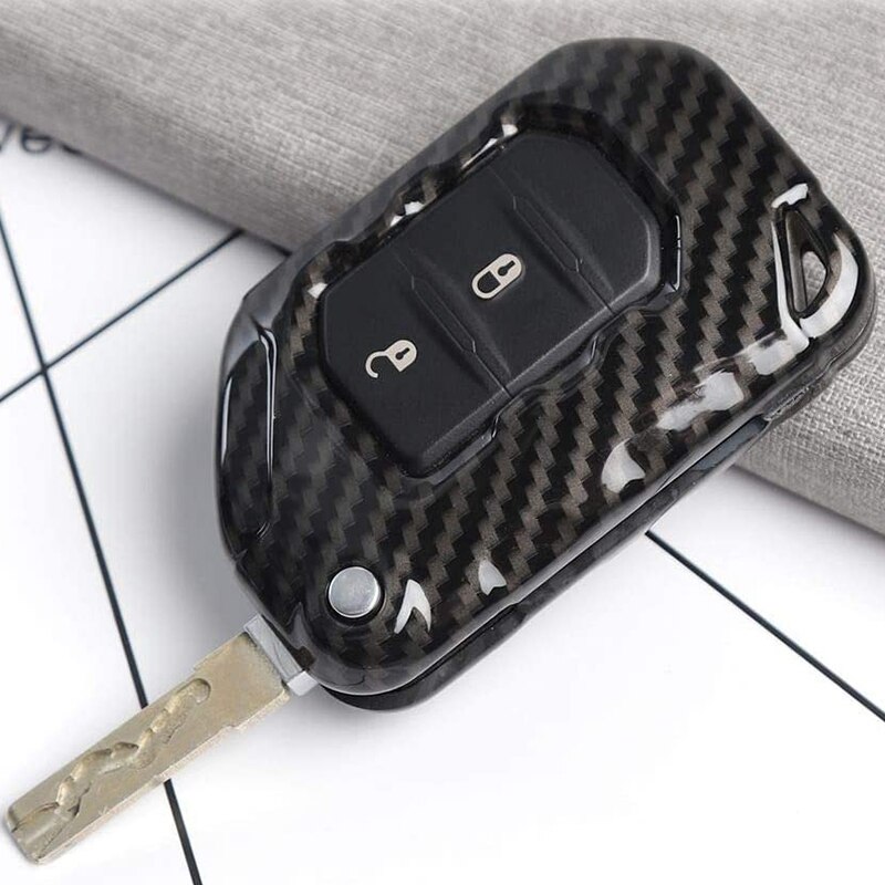 Key Fob Cover Case Protection for Jeep Wrangler JL JLU , for Jeep Gladiator ,Key Replacement Accessories