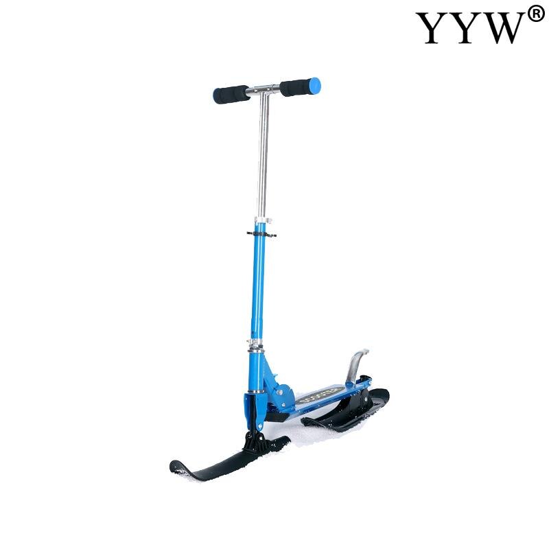 Faltbare Cabrio Roller für Kinder 2 Rad Schnee Und Straße Schiebe Räder für 4-14 Jahr Einstellbare Höhe Licht gewicht Roller: A2