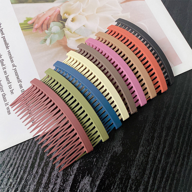 Grampo de cabelo fosco minimalista estilo coreano, franja feminina, estilo de cabelo, acessórios de cabelo elegantes e versáteis para uso diário