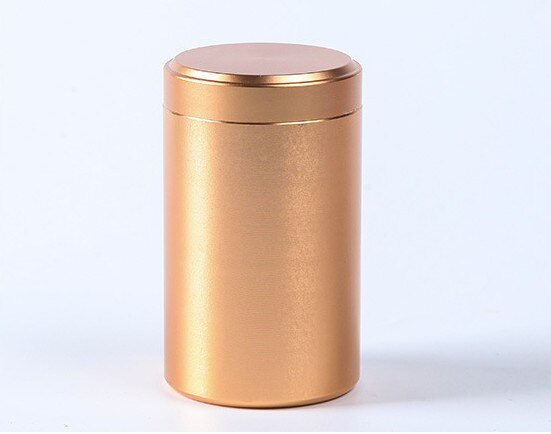 O metal de alumínio anodizado multifuncional selou a lata, pacote portátil do chá do curso da cor sólida pode produto prático do agregado familiar: G