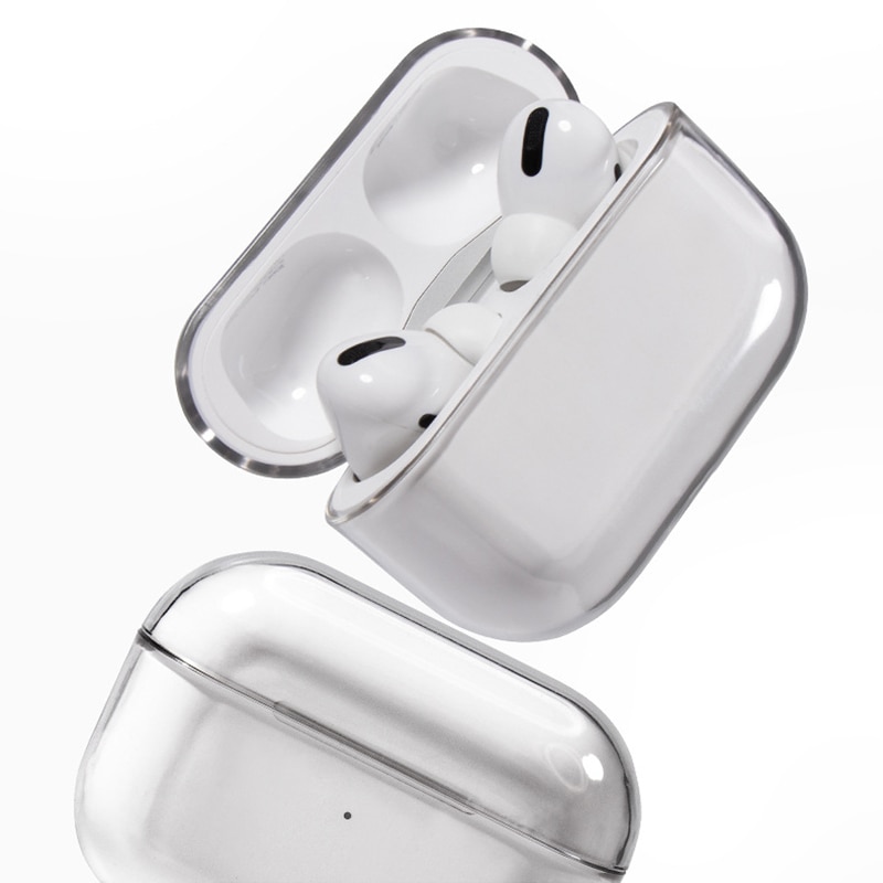 Transparent Protective Case Cover For Apple Airpods Pro PC Hard Shell Charger Box Protector for Airpods Pro Bluetooth Earphone