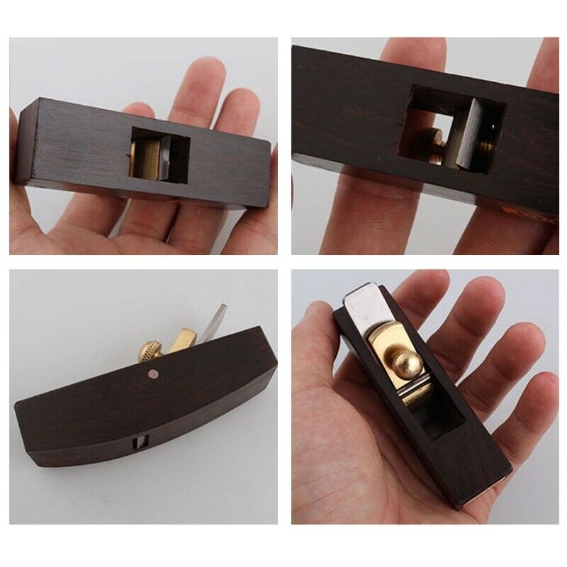 Cut Leather Skiving Planer Ebony Edge Planer Tool for Punching Holes Rivet Leather Leather Hole Punch Leathercraft Tool Black