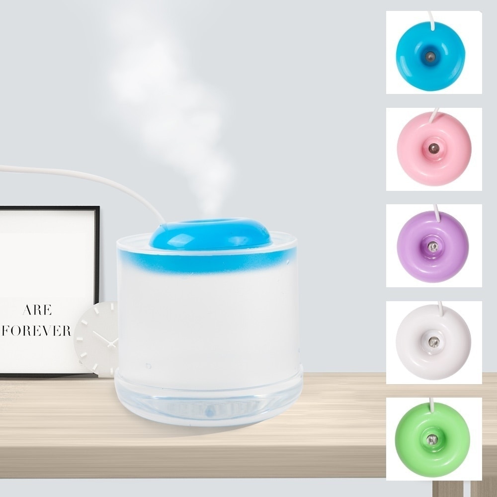 Mini Portable Donuts USB Air Humidifier Purifier Aroma Diffuser Steam Safe Use for Home Atomizer Aromatherapy