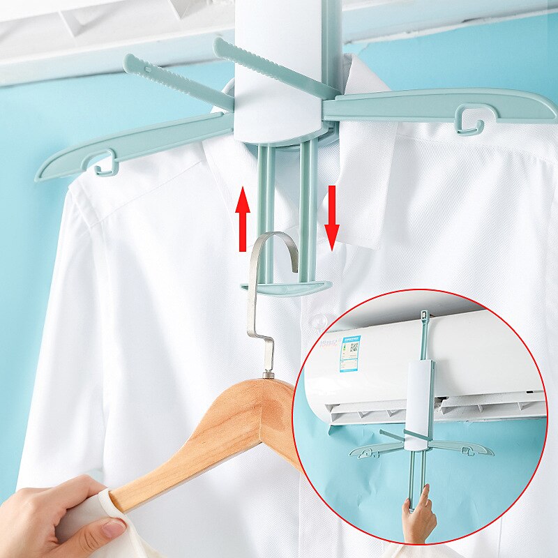 Multifunctional Air-conditioning Drying Rack Foldable Drying Rack Portable Dormitory Socks Underwear Drying Rack