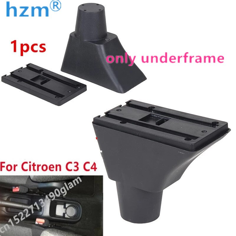 Reposabrazos para Citroen C3 C4, caja de almacenamiento, consola central, reposabrazos: only underframe