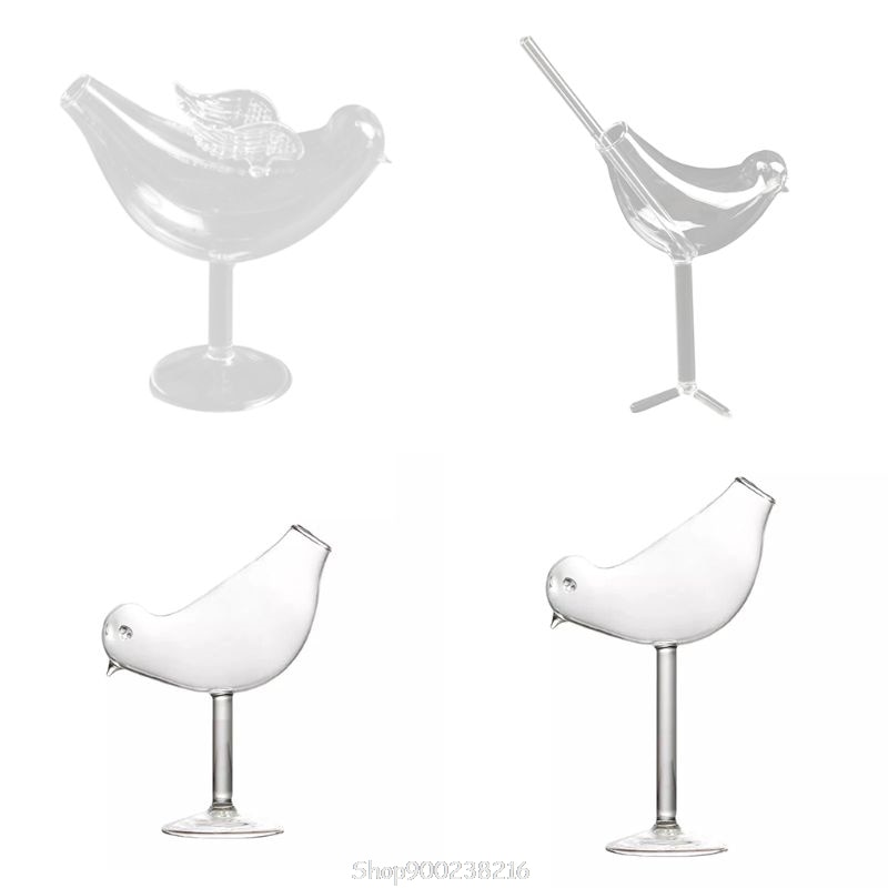 150ml fugl form cocktail beger glass personlighet molekylær røkt modelleringsglass fantasi vin beger  s01 20