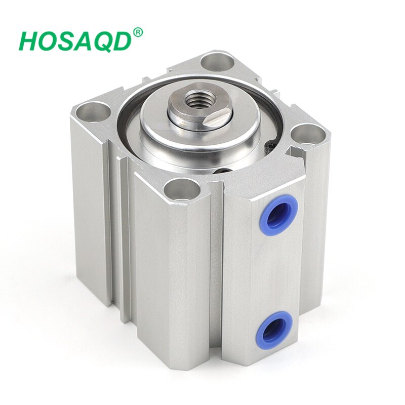 Sda Serie Pneumatische Compact Air Cilinder 16Mm Boring Naar 5 10 15 20 25 30 35 40 45 50Mm Slag Dubbelwerkende Cilinder