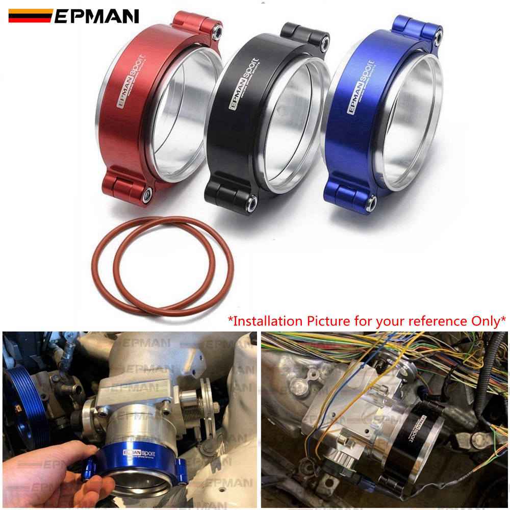 Epman HD Exhaust V-band Clamp System Assembly Anodized Clamp For 2" OD Exhaust Downpipe Turbo Dump Pipe EPKKA51
