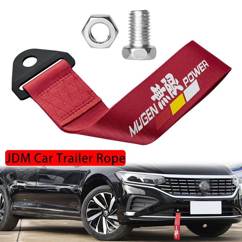Nuovo stile JDM Racing Ropes Hook traino High Srtengh Nylon Car Bumper Rope gancio di traino universale HKS Tow Rope Strap Car decorativo