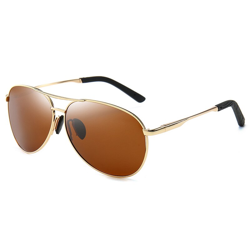 MYT_0252 Luchtvaart Metail Frame Gepolariseerde Zonnebril Mannen Zonnebril Vrouwen Piloot Mannelijke Zonnebril Rijden: C4 Gold Tea