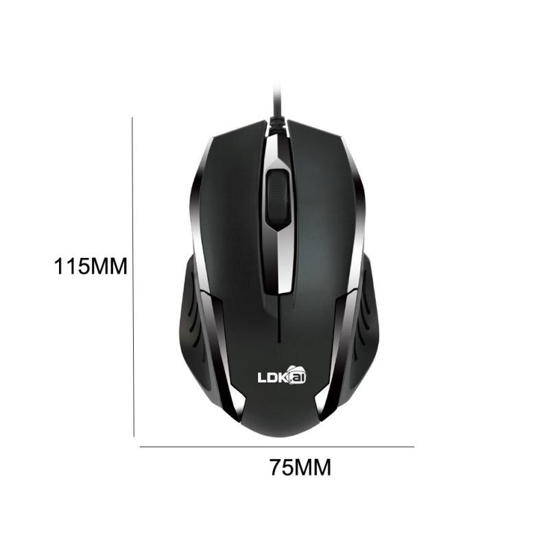 Mouse Raton LED Ergonomic Gaming Mini Optical Mice USB 3D Wired 1200dpi Mice For PC Laptop Rechargeable computer mouse 18Aug6
