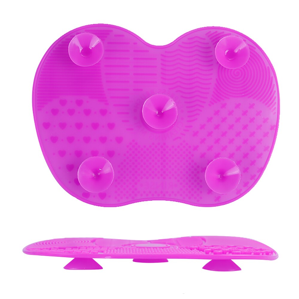 1 Pc Make-Up Borstel Pad Siliconen Brush Cleaner Mat Cosmetische Make Up Borstels Wassen Little Scrubber Board Schoon Wassen tool