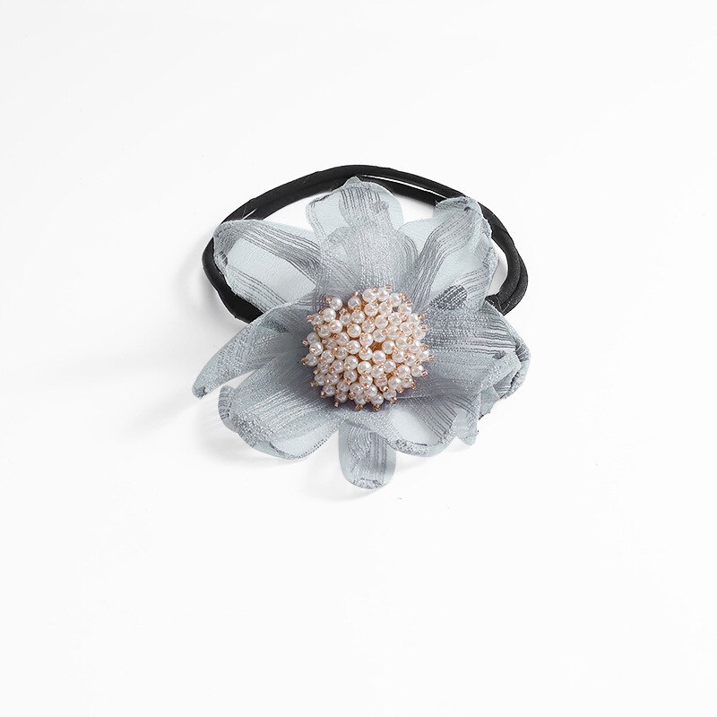 Diy Woman Flower Donuts Twist Headband Magic Hair Bun Maker Hairstyle Tool Pearl Flower Hair Accessories Hair Band: G