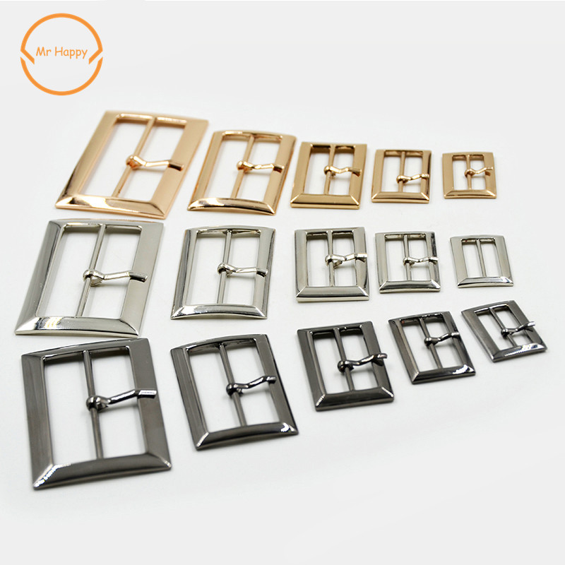 10 stks/partij 20mm/25mm/30mm/40mm/50mm zilver brons goud Vierkante metalen schoenen tas Gespen decoratie DIY Accessoire Naaien