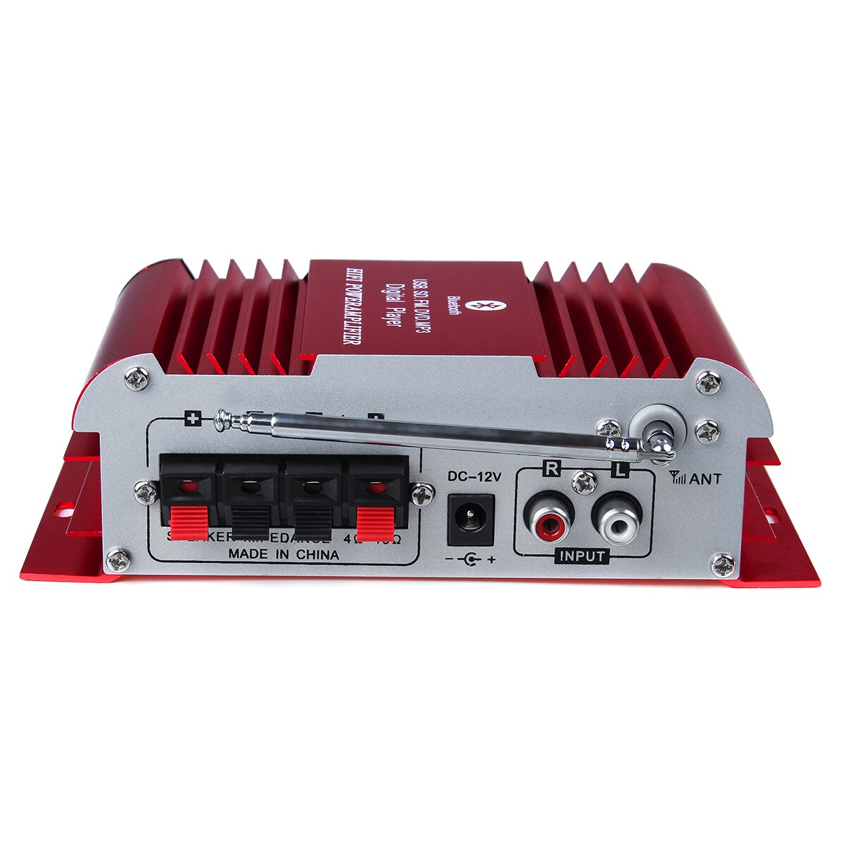 600W 12V 2CH Car Audio Amplificador HIFI Audio Power Amplifier Home Auto bluetooth Stereo Amplifiers FM Radio USB Remote Control