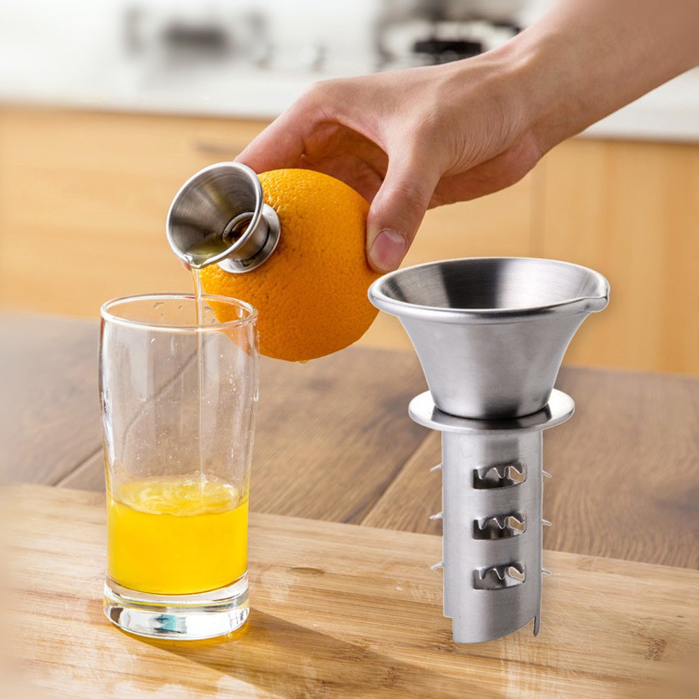 Mini 304 Stainless Steel Lemon Juicer Household Manual Lemon Drilling Tools Kitchen Small Fruit Squeezer Juice Extractor