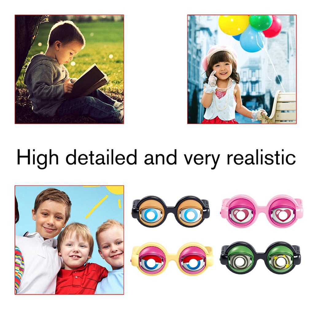verrückt Augen komisch Kinder Spielzeuge Plastik Brille komisch Streiche Brille Neuheit Brille Junge Mädchen Spiel abspielen Spielzeug