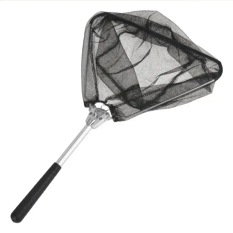 Filet de pêche pliable adapté au kayak, mouches, poisson-chat, bar, crabes et truite, outils de pêche, 50cm, 19 po, 1 pièce