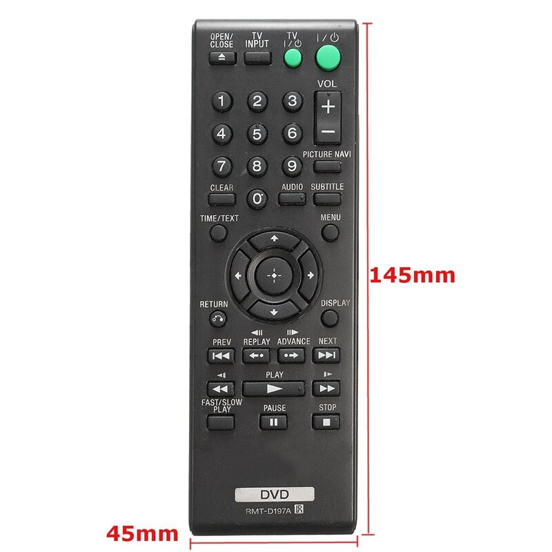 Rmt-D197A Smart Remote Control for Sony Dvd Dvp-Sr210 Dvp-Sr210P Dvp-Sr510H Dvp-Sr510