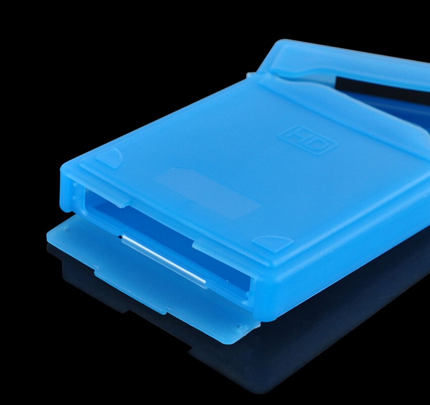 Boîtier externe pour disque dur SATA IDE 2.5 pouces, boîte de rangement en plastique transparente couleur, boîtier Portable