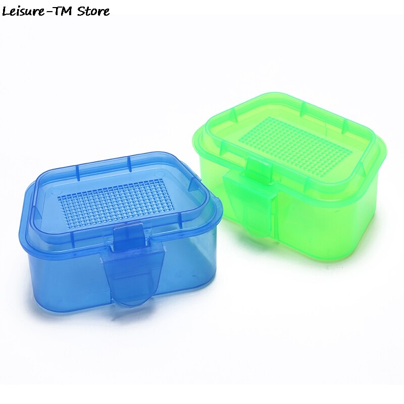 Plastic Fishing Bait Storage Box Live Worms Earthworm Lures Container
