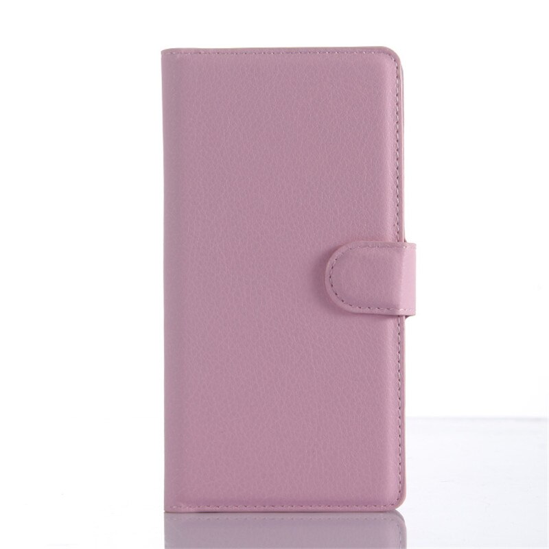 For Sony Xperia Z5 Premium E6853 E6883 Flip Case Wallet Leather Cover for Sony Z5 Premium Dual TPU Bumper Phone Case Card Slots: Pink