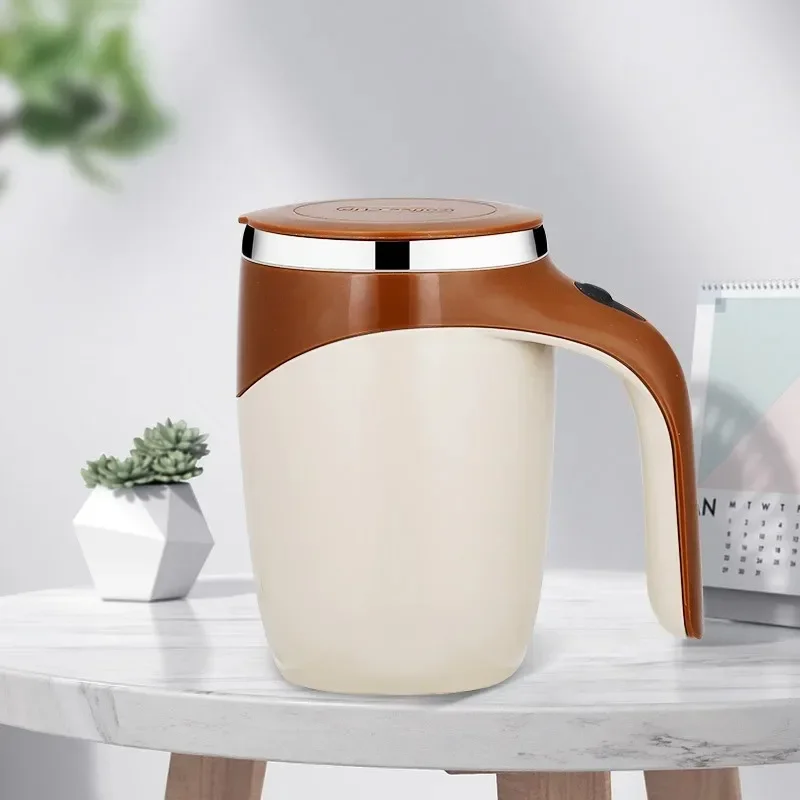400 ml elektrischer Rührgerät, Mischtopf, tragbare selbstrührende Glas-Kaffeetassen zum Mischen von Milch-, Latte-Kaffeegetränken: verrotten