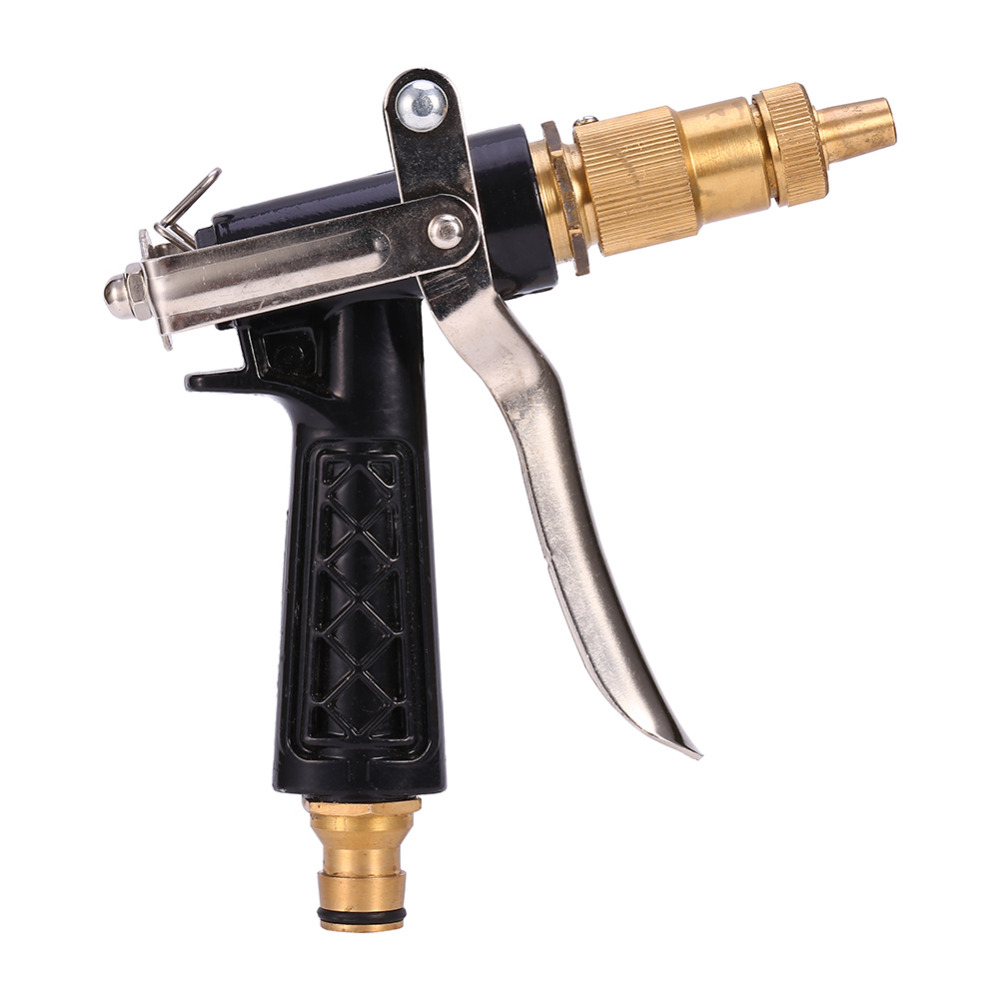 Metalen slangsproeier hoge druk tuin auto autowas waterpistool sproeier verstelbare koperen slang sproeikop pistool gereedschap