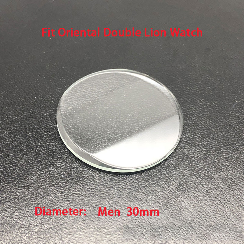 Mineral glas Uhren linsen polyed rischen Winkel modifizieren des Glas 3a geripptes Glas passen orientalische Doppel löwen uhr Reparatur teil Aftermark