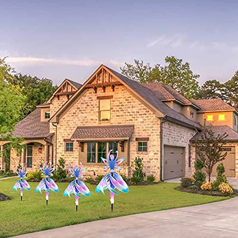 Gebühr Ballerina Wind Spinner Farbwechsel Ballett Spinnen Mädchen Windspiele Rotierenden Deck für Garten Hinterhof Dekorative Glockenspiel