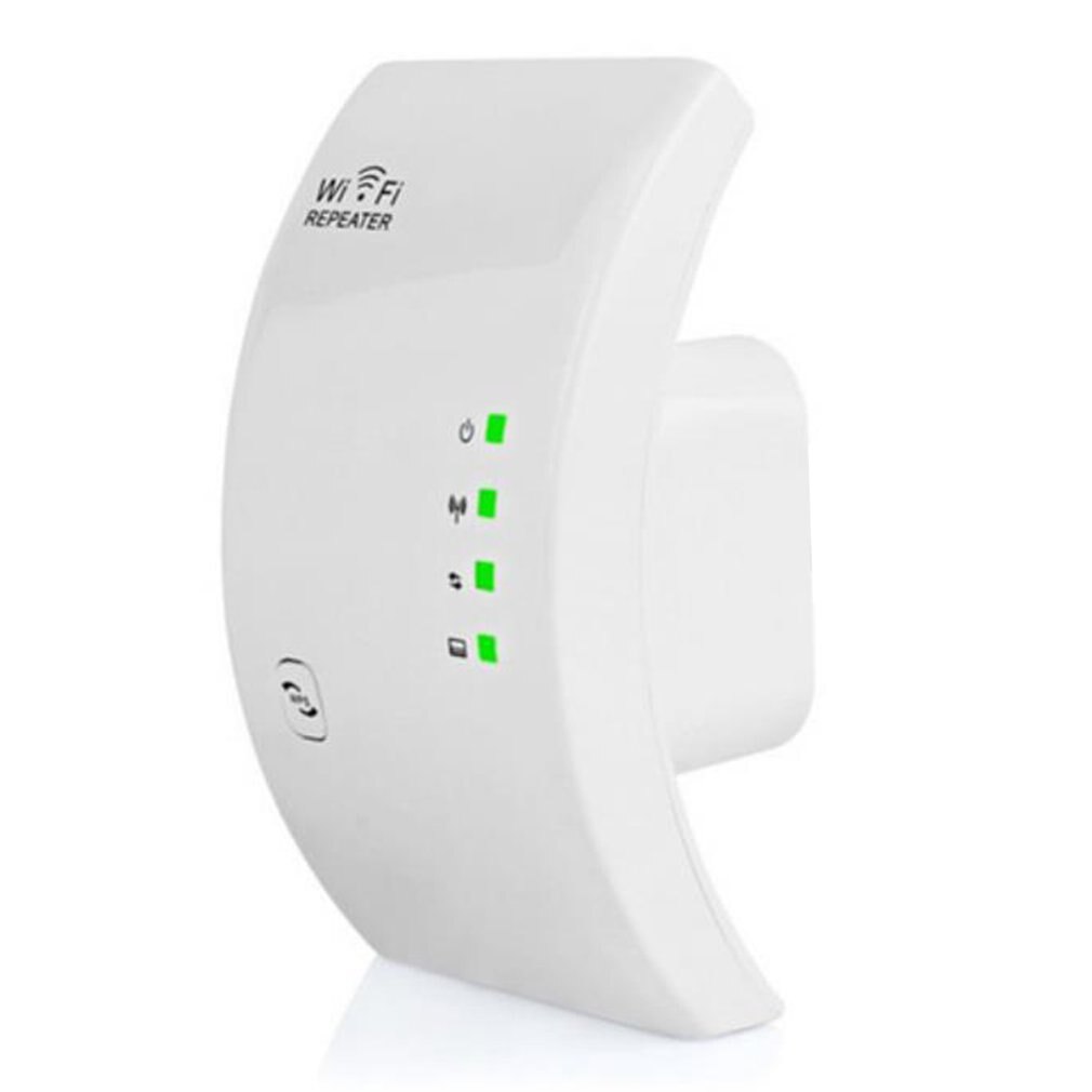 Wireless Wifi Repeater Wifi Range Extender 300Mbps Network Wi-fi Amplifier Signal Booster Repetidor Wifi Access Point: White-US Plug