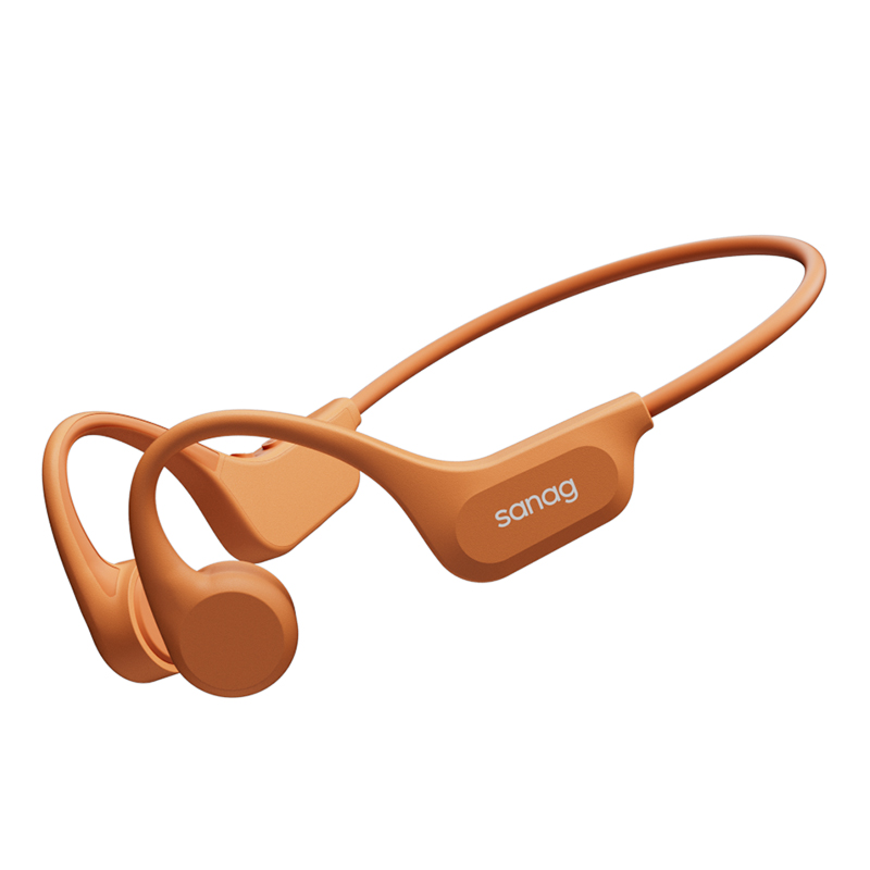 Sanag B60S Pro conducción ósea verdadera Bluetooth 5,3 auriculares inalámbricos IPX8 auriculares para nadar 64GB memoria reproducción MP3 auriculares: Oro