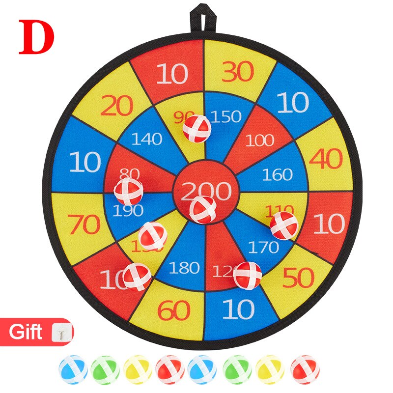 Children's Target Toy Safety Sticky Ball Cloth Target Darts Toy Indoor Outdoor Parent-child Activity Game Toy Kids: D